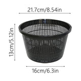 5 Pcs Aquatic Baskets,Heavy Duty Mesh Pond Container for Water Garden Aquarium,8.54in Round Net Pot V1369-AZ3-W-14732