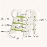 Whiteren's washing stairs, kids bathroom steps, toddler step stool, bathroom stool for kids, V1106-843-WHI-70702