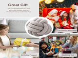 light gray cushion Soft knot ball pillows,round throw pillow cushion Home Decoration Plush V1369-AZ3-W-04302