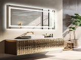 LED Bathroom Mirror Double Light Vanity Makeup Mirror Tall Full-Size Body Mirror 1200*600mm Double V767-XMR-C28-218-AU-V1