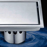 Invisible Floor Drain Stainless Steel Sink Floor Drain Deodorant for Bathroom 1Set V1369-AZ3-W-20183