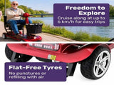 EQUIPMED ComfortCruise Large Mobility Scooter, 15km/h Top Speed, Up to 45km Range, Strong Climbing, V219-HMBMSCEQ1RDB