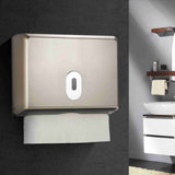 Wall-mounted Bathroom Tissue Dispenser Tissue Box Holder for Multifold Paper Towels V1294-YM0901-H18183CHG