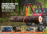 Log Skidding 45.7cm 2 Claw Log Lifting Heavy Duty Rotating Steel Lumber Skidding V952-YMQZQ18YC2ZK618WUV0