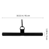 Black Integrated Triceps Trainer Fitness Tool for Muscle Toning with and Sturdy Construction V1369-AZ3-W-16809