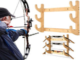 Bow Rack, Wall Mount Sword Holder, Wooden Wall Mount Bow Hanger Heavy Duty Archery Bows Wall Holder V1189-LWWAL-20260401-07096