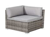 8PC Outdoor Dining Set Wicker Table & Chairs-Grey V264-OTF-511S-LGR