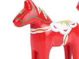 2pcs Hand Painted Swedish Wooden Horse Figurine Dalecarlian Horse Ornaments for Home Wedding V1294-YM0901-3115240105211