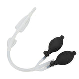 Silicone Enema Douche Bulb Dual Side Openings Elastic Inflatable Double Bulb Flushing System for V1294-YM0901-3112230072511