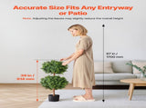 Artificial Topiary Boxwood Double Ball, 2 Set 914mm Faux Boxwood Plant Balls, Fake Silk Tree Look V952-HYMRGXJS36IND5PE1001V0