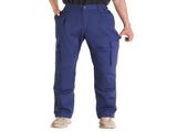 FR Pants for Men, 100% Cotton, Flame-Resistant Cargo Pants with Multi-Pockets and Elastic Waist, V952-HJZRKZCMSLSMS20ED001V0