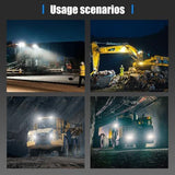 Flood60&deg LED-Worklight Search Light Additional Headlight for Ship Car SUV Truck Construction V1107-144-47209-BLK2