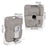 10L Outdoor Portable Camping Toilet Bonus Carry Bag V610-CAMTOI-10L-BA