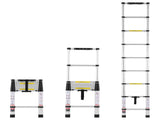 Telescoping Extension Ladder 8.5FT One-button Retraction 375 LBS Capacity V952-SSLTNLSLK85FO00LTV0