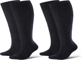 Thick Merino Wool Compression Socks for Women and Men 20-30mmHg Knee High Support Socks for Flying V1258-DP02-F-509