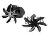 Wood Stove Fan 7 Blade Aluminum Alloy Low Noise Wall Hanging Heat Powered Stove Fan with Fixing Loop V1294-YM0706-3114230124911