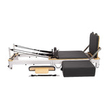 Folding Pilates Reformer Machine Home Workout Bed for Full Body Fitness Training V63-954181