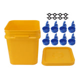 Automatic Chicken Waterer Cup with 12L Handheld Barrel Poultry Drinking Equipemnt for Goose Duck V1294-YM0706-3111230182715