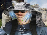 Wide Brim Sun Hat with 2 Solar Fans, Hat with Neck Flap, Men's Wide Brim Solar Fan Outdoor V1366-AZ2-W-12854