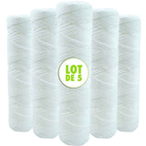 5-Pack 9 3/4 Inch Anti-Sediment Water Filter Cartridges - 20 Micron Compatible with 10 Inch V1237-ZY-203-4001