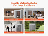 Fitting Room, Dressing Room with Thick Polyester Curtains, Privacy Space with Shading Curtain and a V952-SYJFXDLSWHB0ZLMN1001V0