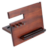 Wood Watch Glasses Jewelry Key Accessories Desktop Storage Rack Holder Home Office V1294-YM0901-3117200065211