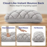 Mellow Sleep Pillow Puff, Pineapple Bun Fluffy Quilted Bed Pillow for Hot Sleepers, Cooling V1107-115-95843-YEL