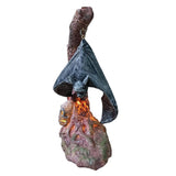 Halloween Resin Pumpkin Bat Decorations Lights Halloween Decor Lanterns Night Light Lamp V1294-YM0715-10347030