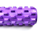 Black Solid Yoga Foam Roller 45cm -Colorful Wolf Tooth Design Muscle Relaxation Massage Stick for V888-ELOSUNG20286