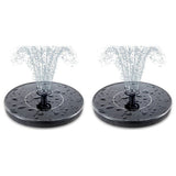 2X Bird Bath Fountain Pump, Upgrade 3.5W Fountain with 6 Nozzle, Free Standing Floating V1369-AZ3-W-12780
