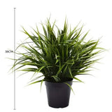 Artificial Ornamental Potted Dense Green Grass UV Resistant 38cm V637-DP1043004
