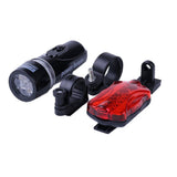 Bicycle Front Light LED Bike Light Set Butterfly Rear Light Cycling Safety - Black - Size 3PCS V1106-DSZ-BIC-001-BLK-3PCS