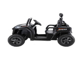 Rigo Kids Ride On Car Electric Toys Cars Headlight Music Remote Control Black RCAR-UTV-2S-BK