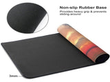 Topographic Map Large Mouse XL White Lines Contour Geographic Extended Large Desk Mat Big Desk V1369-AZ3-W-21701
