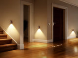 Adorable Cartoon Rabbit LED Motion Sensor Wall Light, Rechargeable Magnetic Cordless Night Lamp for V1341-ZY-GGQR38HB-GOLD-3PCS