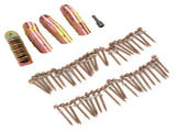 50 Sets Fence Wire Fasteners Carbon Steel Zinc Plated Rust Proof Wire Fencing Staples with Hex V1294-YM0710-3111230300911
