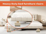 8pc Bed Lifts Risers, Heavy Duty Furniture Elevator in Heights of Raising Blocks for Bed, Couch, V1370-AZ4-05067