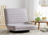 Ariss Swivel Floor Chair 360 Adjustable Foldable Lounge Seat Floor Sofa Chair Grey FLOOR-SBL-03LIN-GY