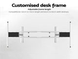 Artiss Standing Desk Frame Only Dual Motor Motorised Adjustable 125KG Load White HASD-B-M10-WH