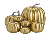 7pcs Simulated Pumpkin Glossy Paint Lightweight Creative Reusable Foam Pumpkin for Decoration Prop V1294-YM0901-3115240060514