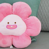 Flower Throw Seating Cushion Multipurpose Padded Soft Cute Flower Nap Throw Pillow for Home Office V1294-YM3117220225411-0421