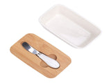 500ml Ceramic Butter Dish with Lid Sealed Freshness Keeping Easy Cleanup Butter Box Container V1294-YM0901-3118250012811