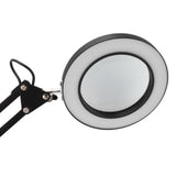 10X Magnifying Lamp with Clamp Black Adjustable Swivel Arm 3 Colors Mode USB 5V Stepless Dimming V1294-YM0901-3119230113211
