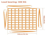 Cargo Net 1x1M Polyester Sling Hoisting Net 300 KG High Load Capacity Wear Resistance Square Mesh V1366-AZ2-W-15654