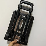 Folding Portable Cart Lightweight 1.3kg, Load Capacity 30kg, Silent Smooth Wheels, Essential Tool V1232-ZDSTC001