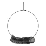 Hanging Wreath Bird Feeder Carbon Steel Large Capacity Portable Peanut Bird Feeder with Hanging Hook V1294-YM0901-3111240293211