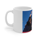 Ceramic Coffee Cups, 11oz, Trump Rally 2024 DJT Pro Trump Mug V413-T-MUG