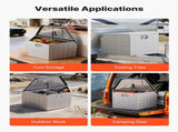 Trailer Tongue Box, 838 x 483 x 457 mm Aluminum Trailer Tongue Tool Box, Heavy Duty Storage V952-TCGJX33X19X1G70EW001V0