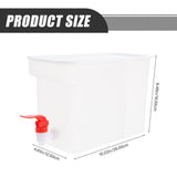 1Pc White Refrigerator Kettle with Faucet Water Jug for Home and Restaurant Beverage Storage V1369-AZ3-W-15945