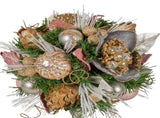 Christabelle 36cm Christmas Tabletop Topiary with Jewelled Baubles and Pine Cone 112_GUE518